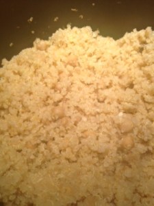 Quinoa with Garbanzo beans